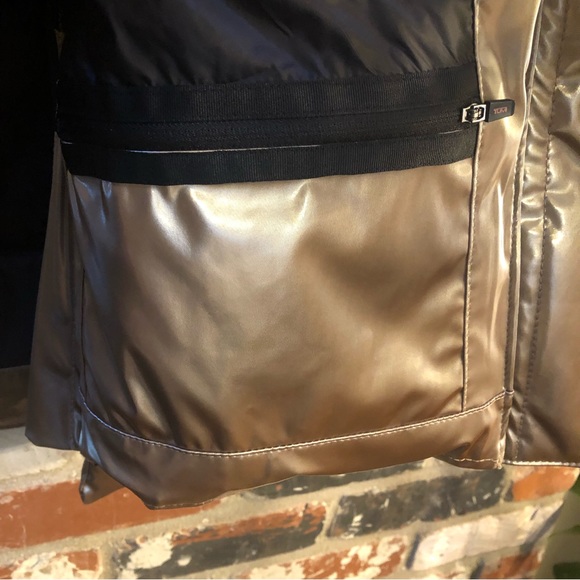 Tumi High Shine Bomber Champagne in Women’s size Large - Picture 14 of 16